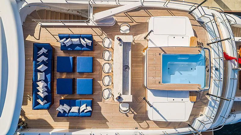 diagram aboard SPECTRE Yacht for Sale