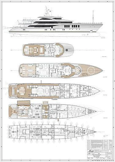 diagram aboard SPECTRE Yacht for Sale