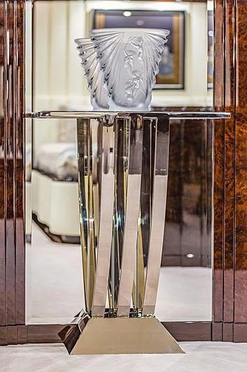 a group of metal rods aboard SPECTRE Yacht for Sale