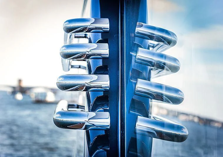 a close-up of a car aboard SPECTRE Yacht for Sale