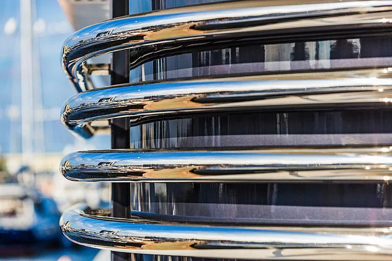 a close-up of a boat aboard SPECTRE Yacht for Sale