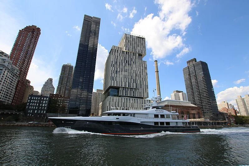 a boat on the water aboard GENE MACHINE Yacht for Sale