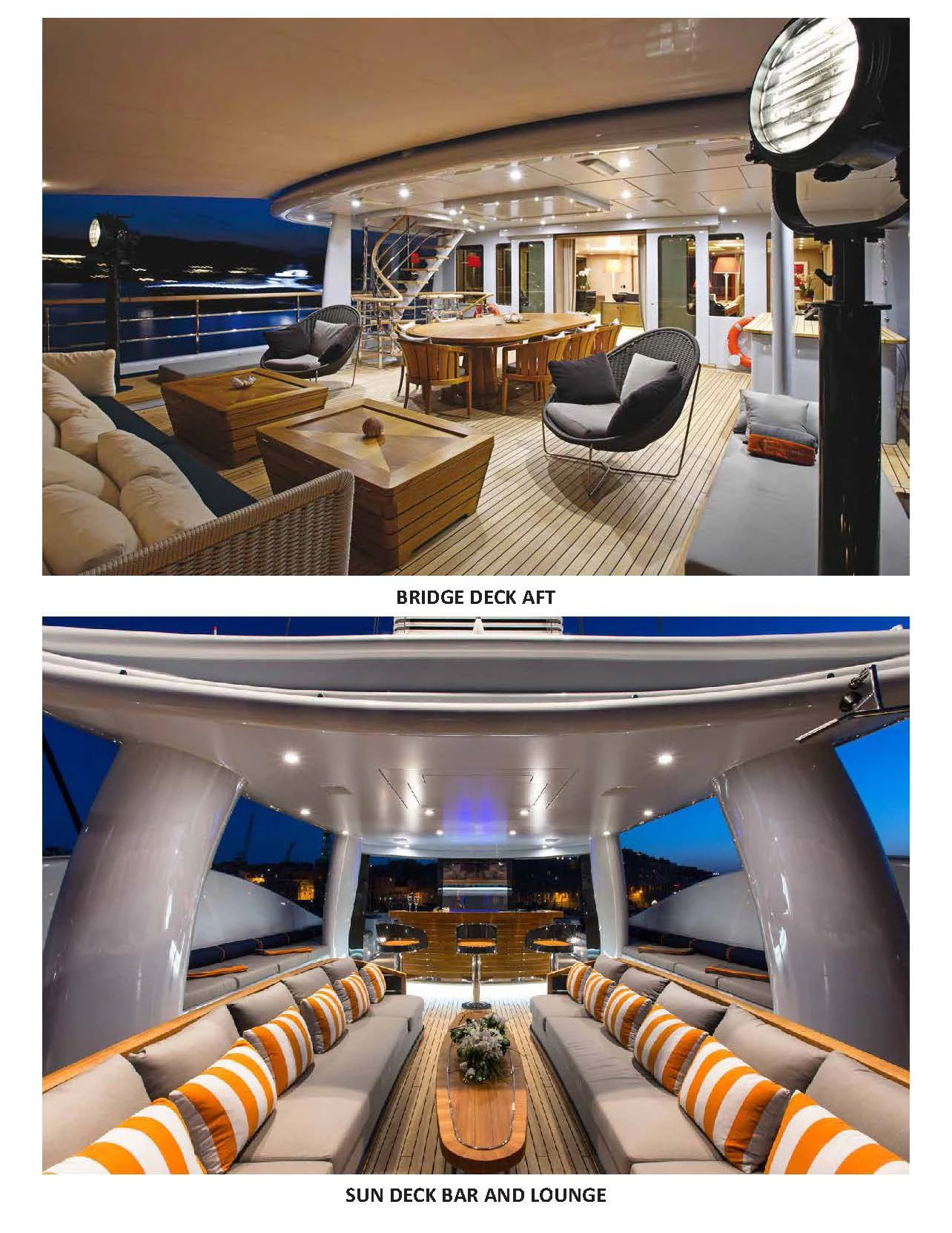 a room with a couch and a table aboard GENE MACHINE Yacht for Sale