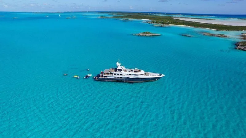 a ship in the water aboard GENE MACHINE Yacht for Sale