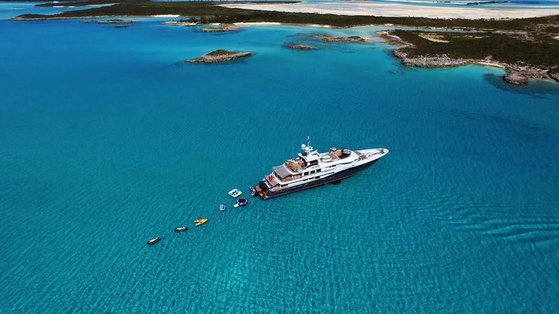 a boat sailing on the sea aboard GENE MACHINE Yacht for Sale