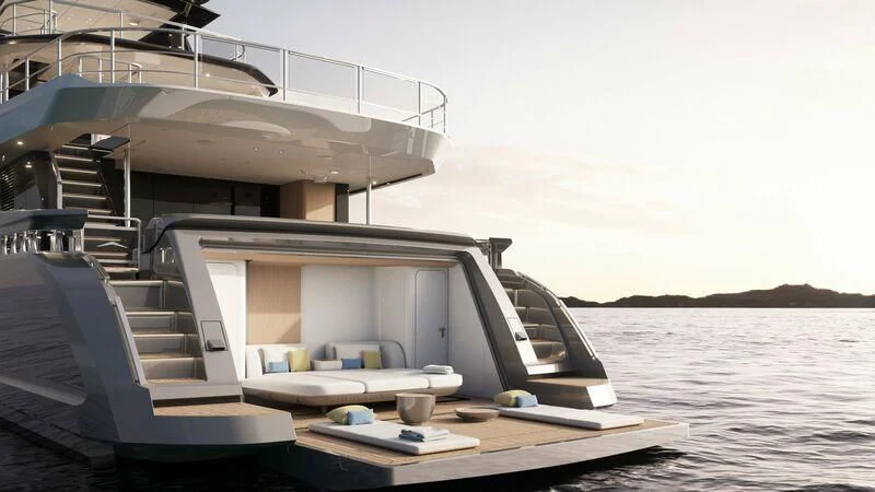 a boat on the water aboard EYE OF DESTINY Yacht for Sale