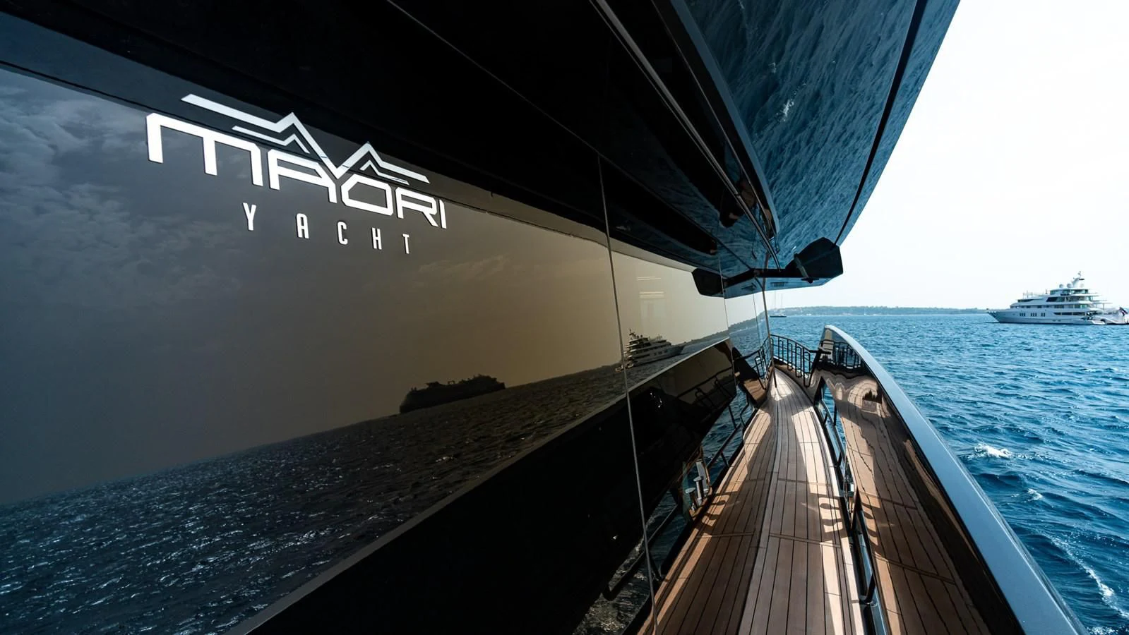 a boat on the water aboard EYE OF DESTINY Yacht for Sale
