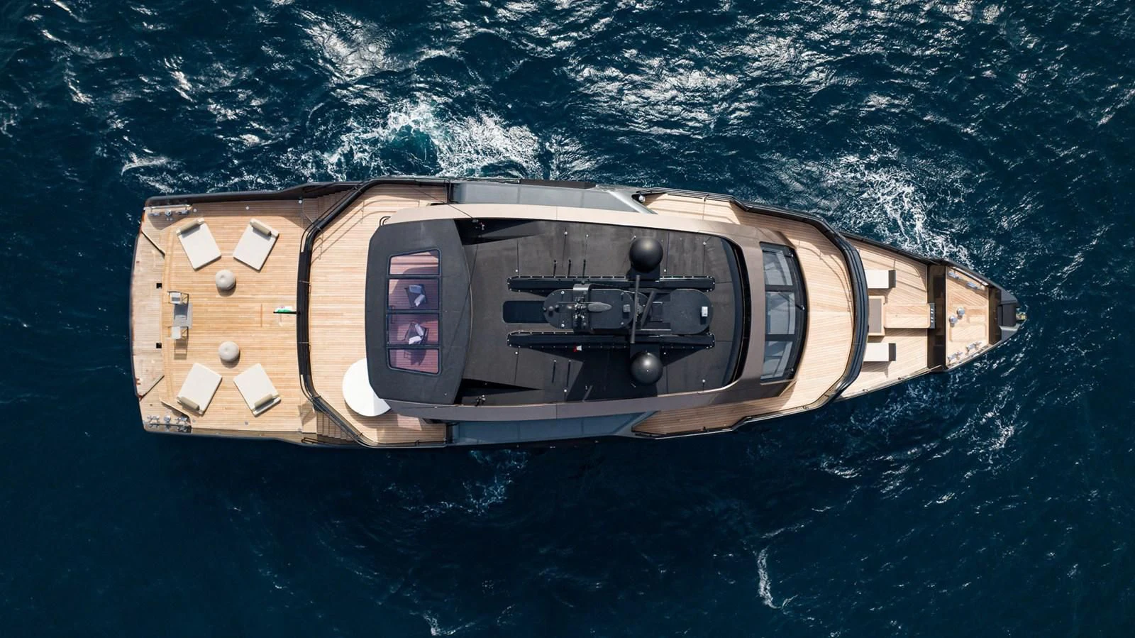 a space ship in the water aboard EYE OF DESTINY Yacht for Sale