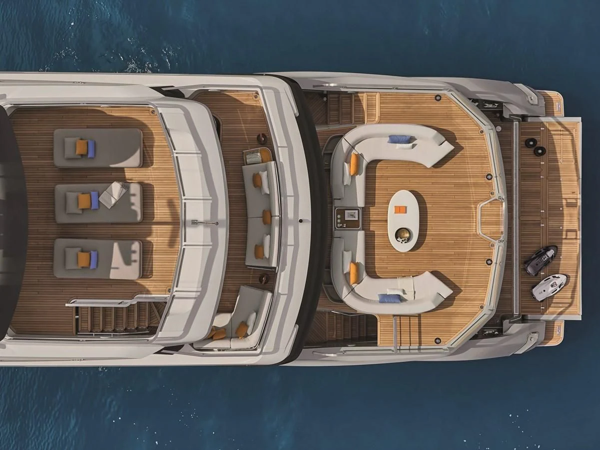a close-up of a space ship aboard EYE OF DESTINY Yacht for Sale