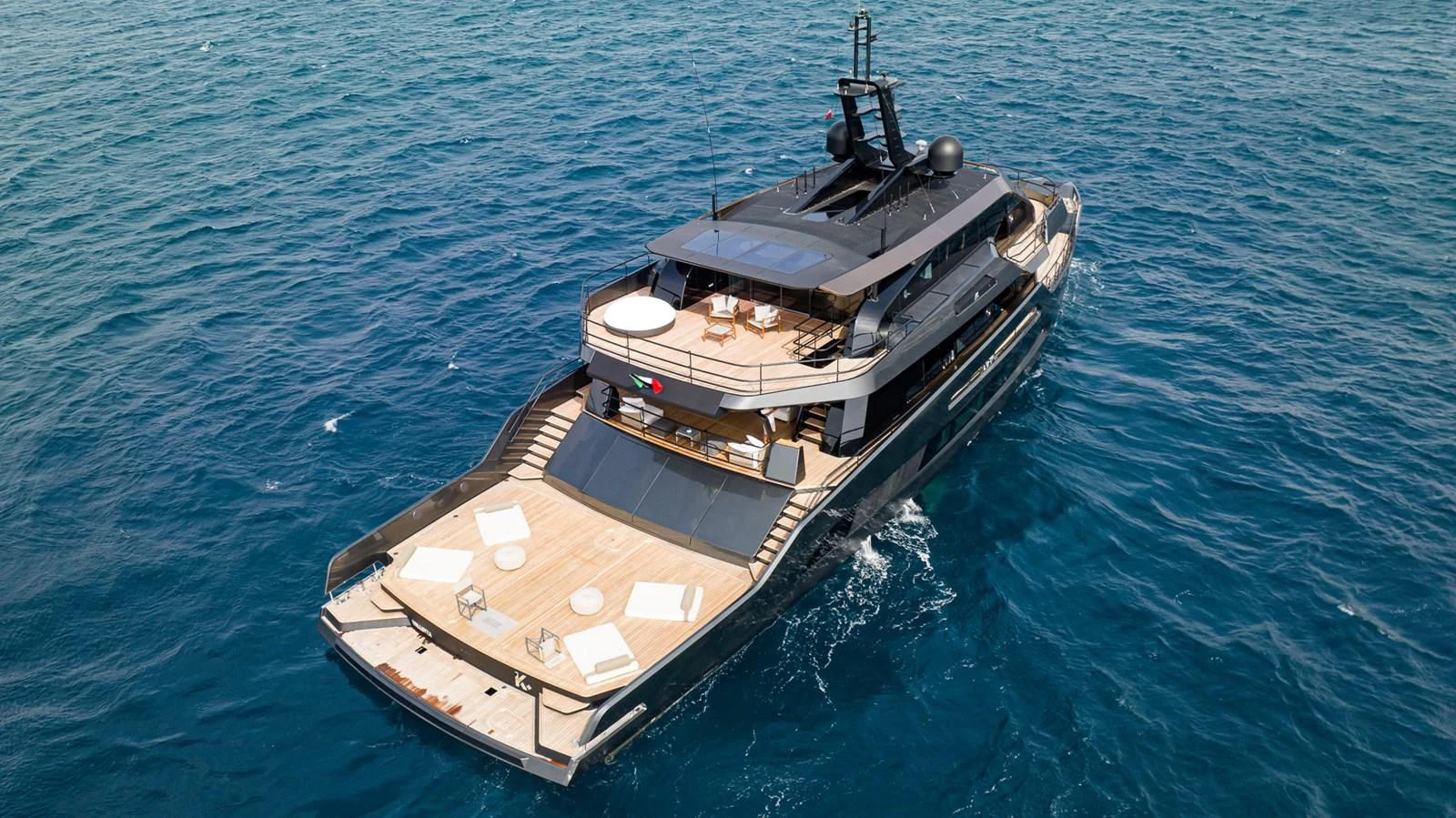 a ship in the water aboard EYE OF DESTINY Yacht for Sale
