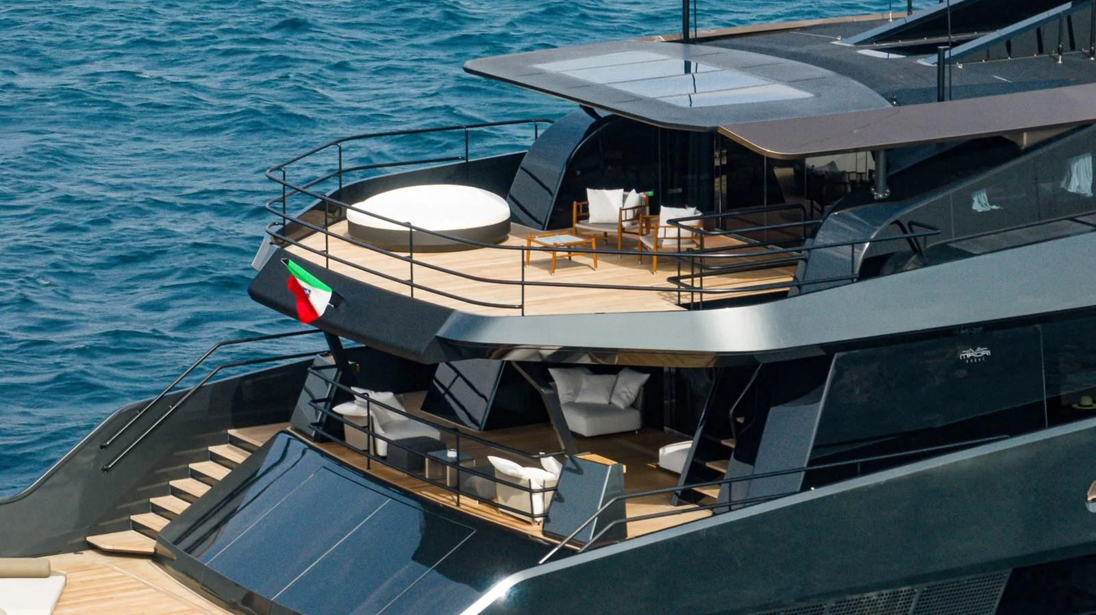 a boat on the water aboard EYE OF DESTINY Yacht for Sale