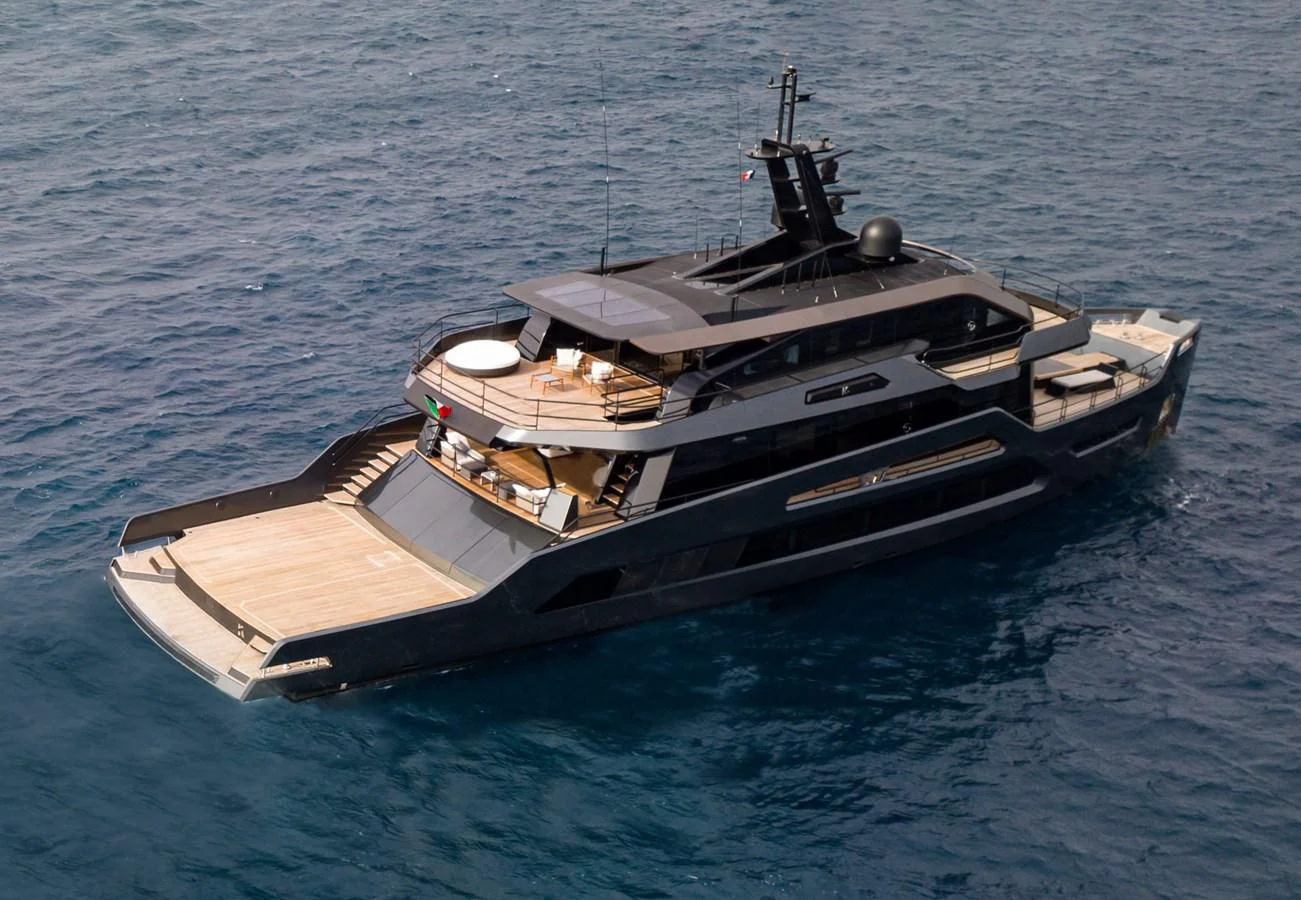 a boat on the water aboard EYE OF DESTINY Yacht for Sale