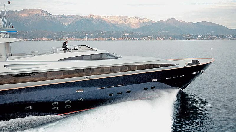 a boat on the water aboard BOLARO Yacht for Sale