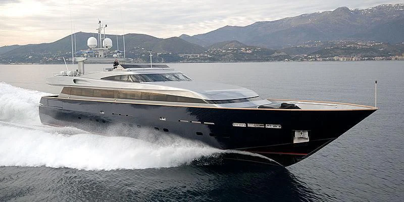 a boat on the water aboard BOLARO Yacht for Sale
