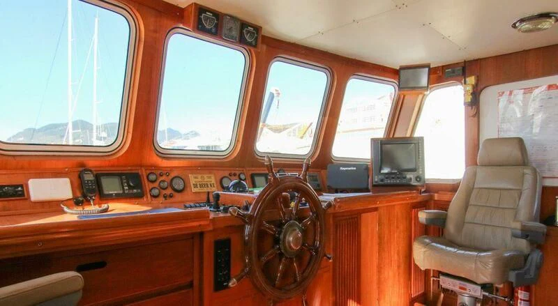 inside of a vehicle aboard LA GRANDE DAME Yacht for Sale