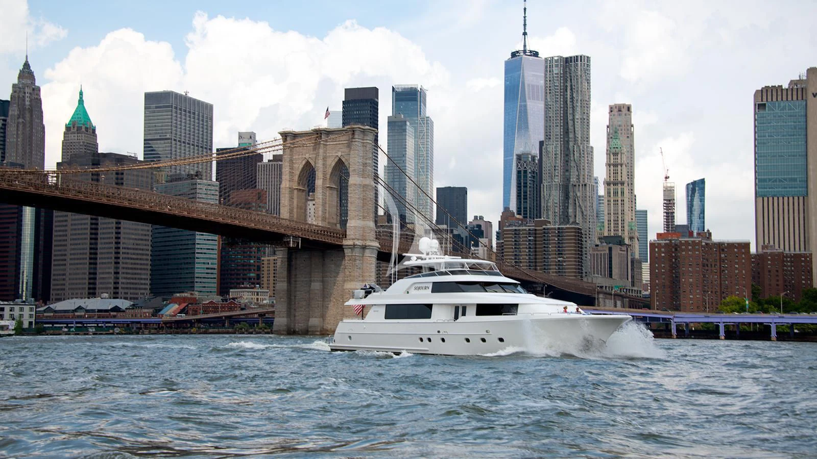 a boat in the water aboard LA LADY Yacht for Sale