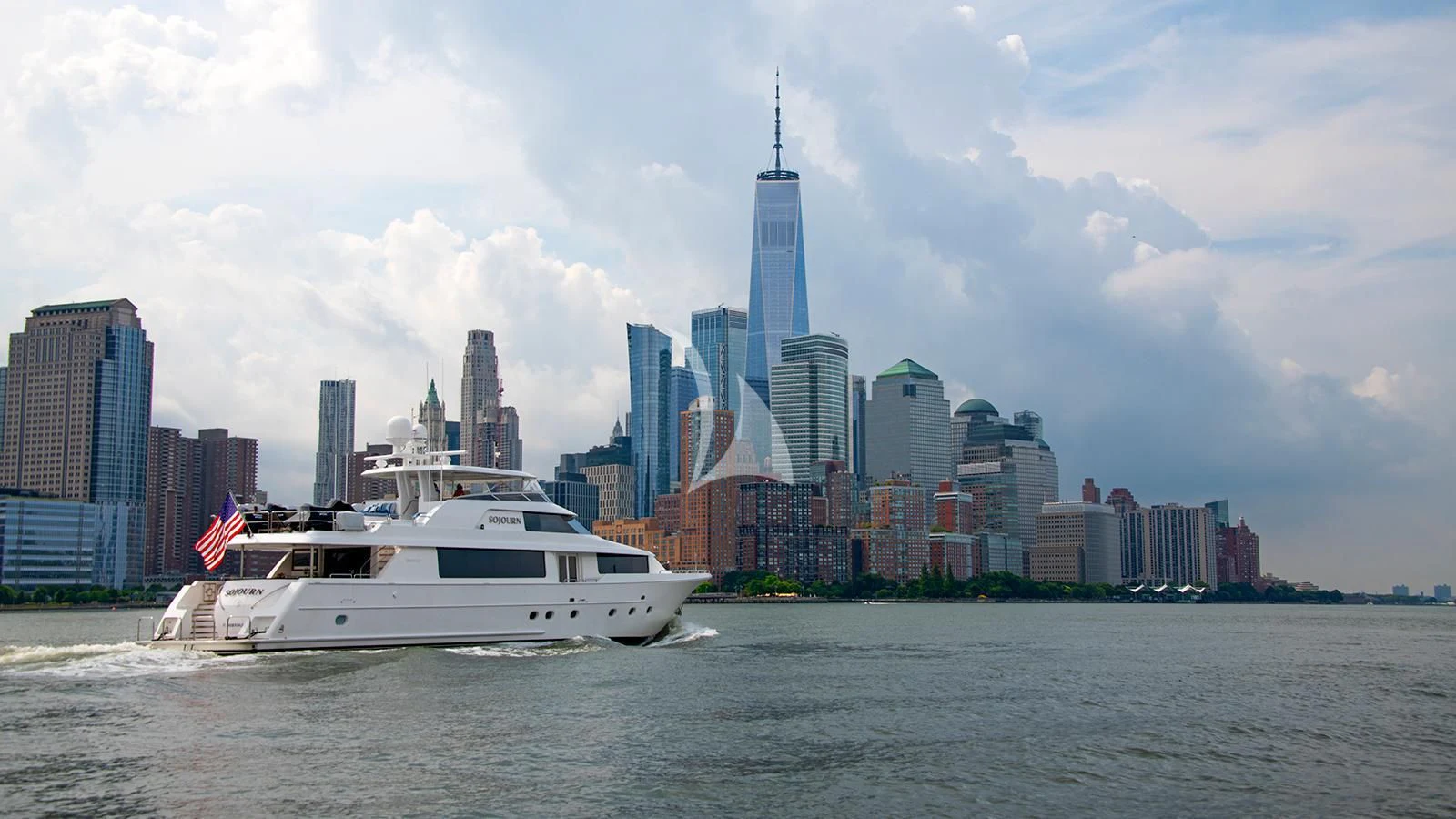 a boat on the water aboard LA LADY Yacht for Sale