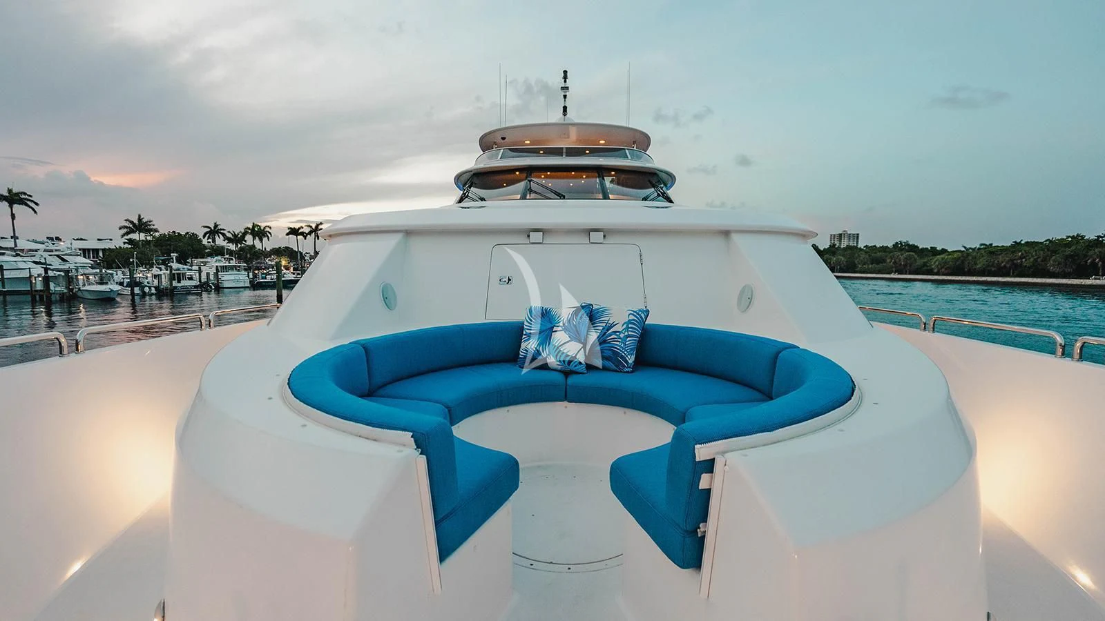 a boat on a boat aboard LA LADY Yacht for Sale