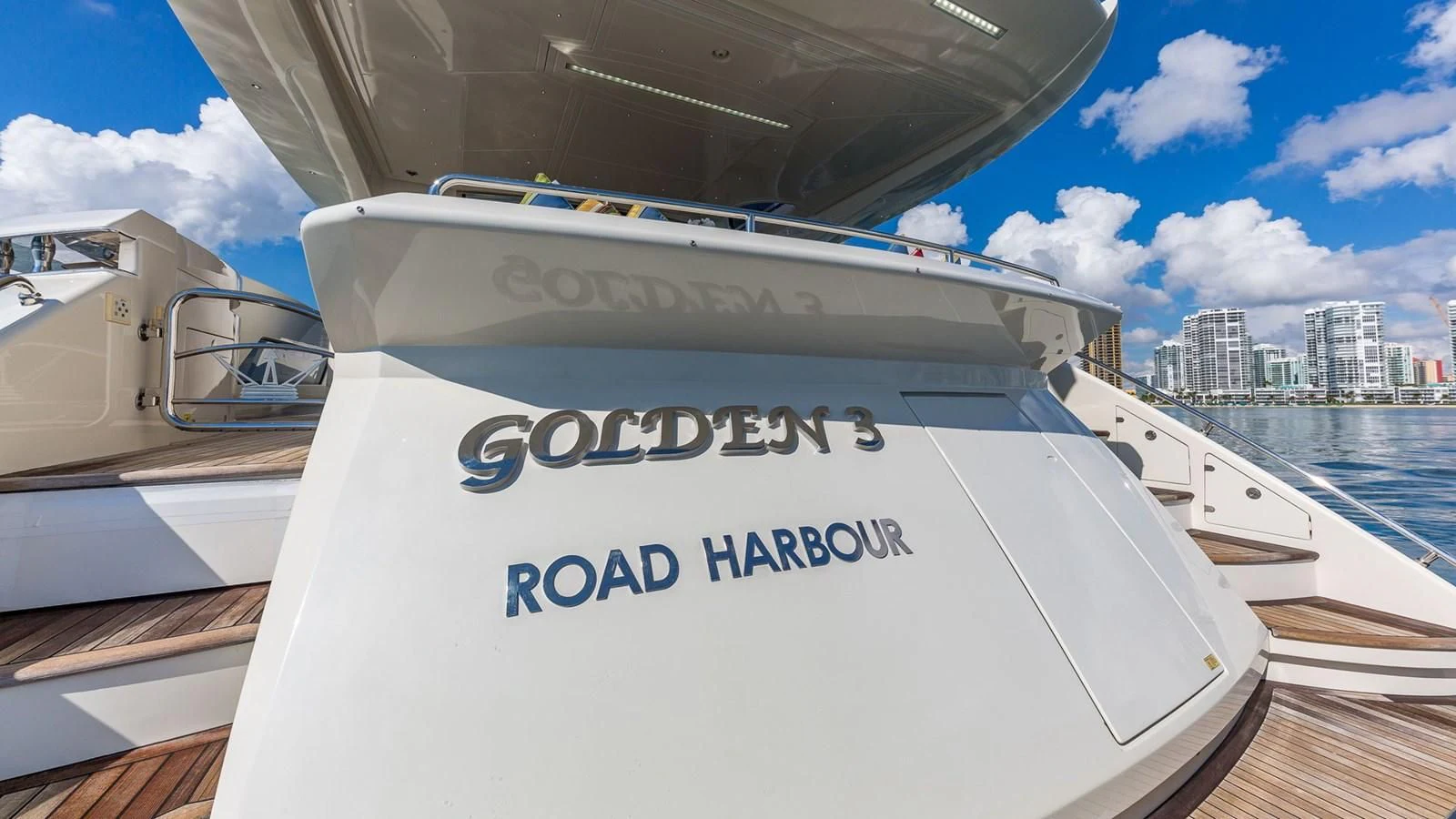 a boat on the water aboard GOLDEN 3 Yacht for Sale