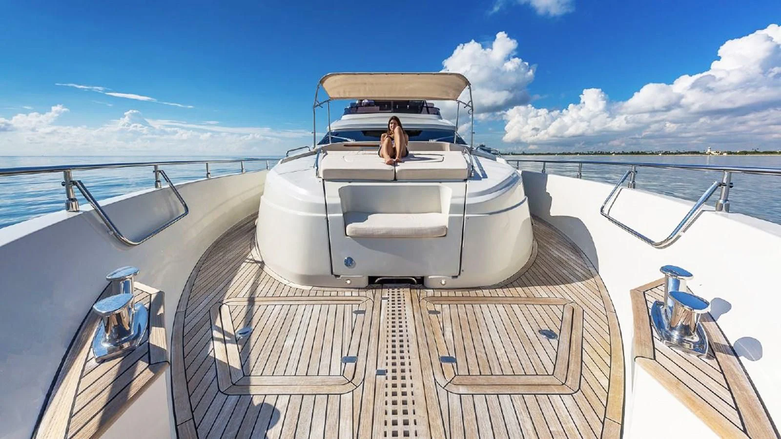 a boat on a deck aboard GOLDEN 3 Yacht for Sale