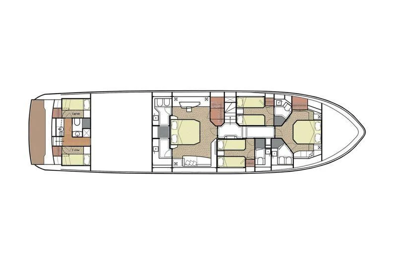 diagram aboard GOLDEN 3 Yacht for Sale