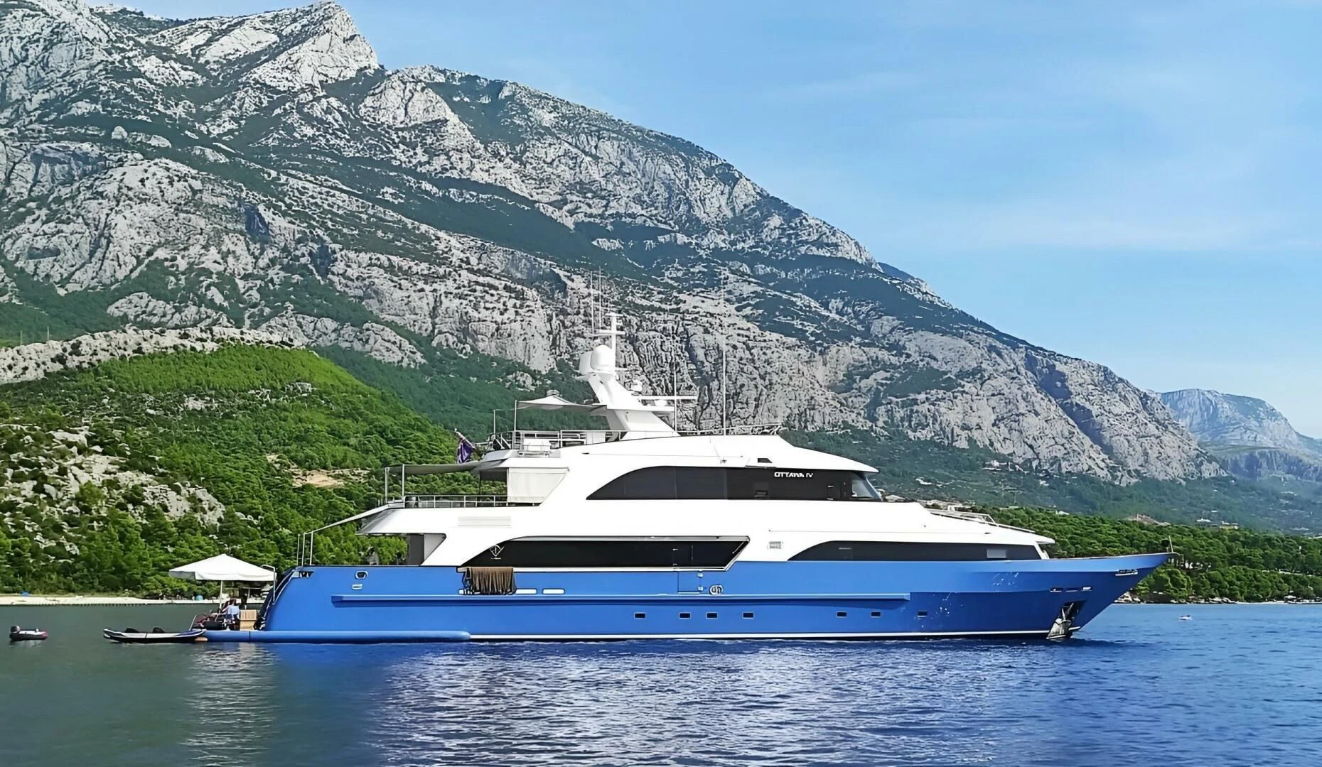 a boat on the water aboard OTTAWA IV Yacht for Sale