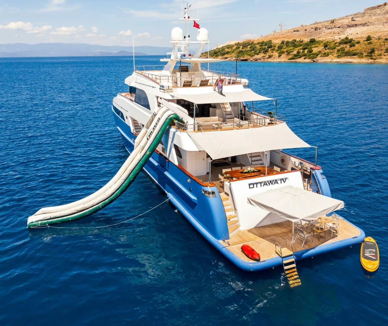 a boat on the water aboard OTTAWA IV Yacht for Sale