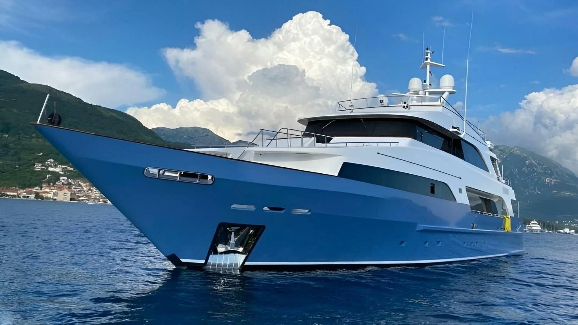 a large white yacht aboard OTTAWA IV Yacht for Sale