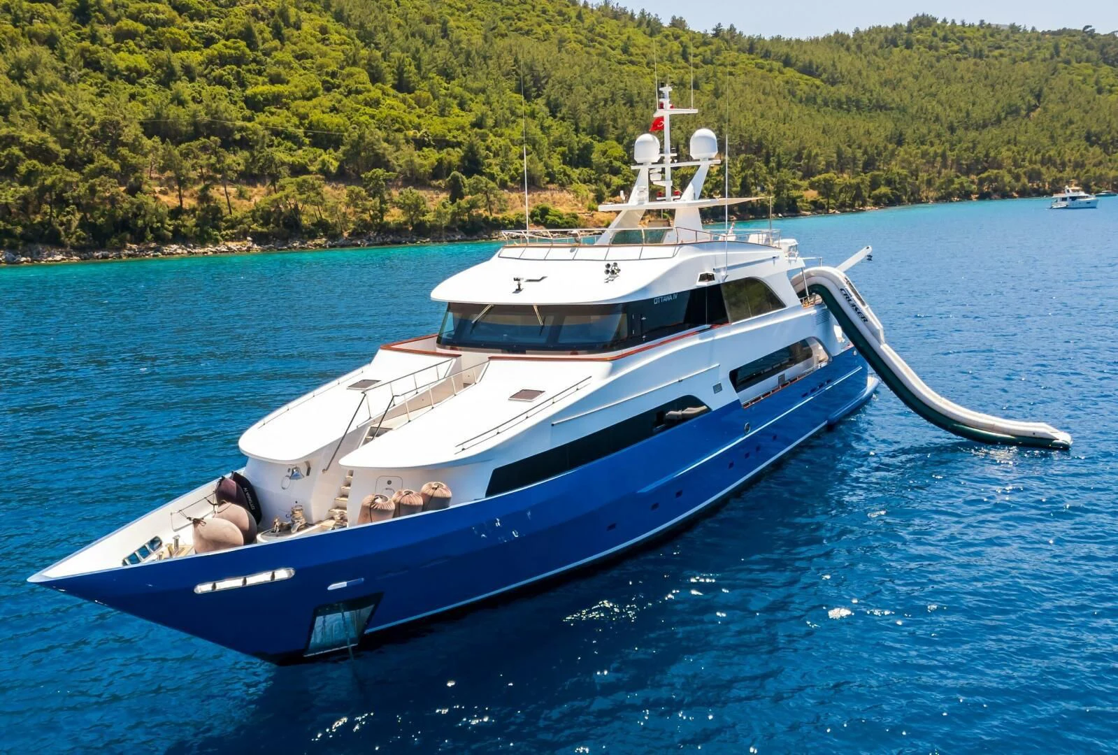 a boat in the water aboard OTTAWA IV Yacht for Sale
