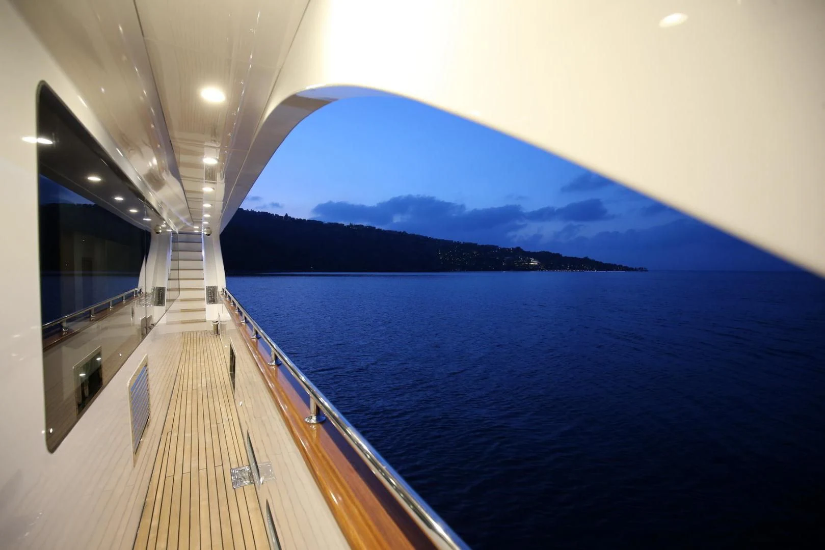 a view of a boat from a boat aboard OTTAWA IV Yacht for Sale