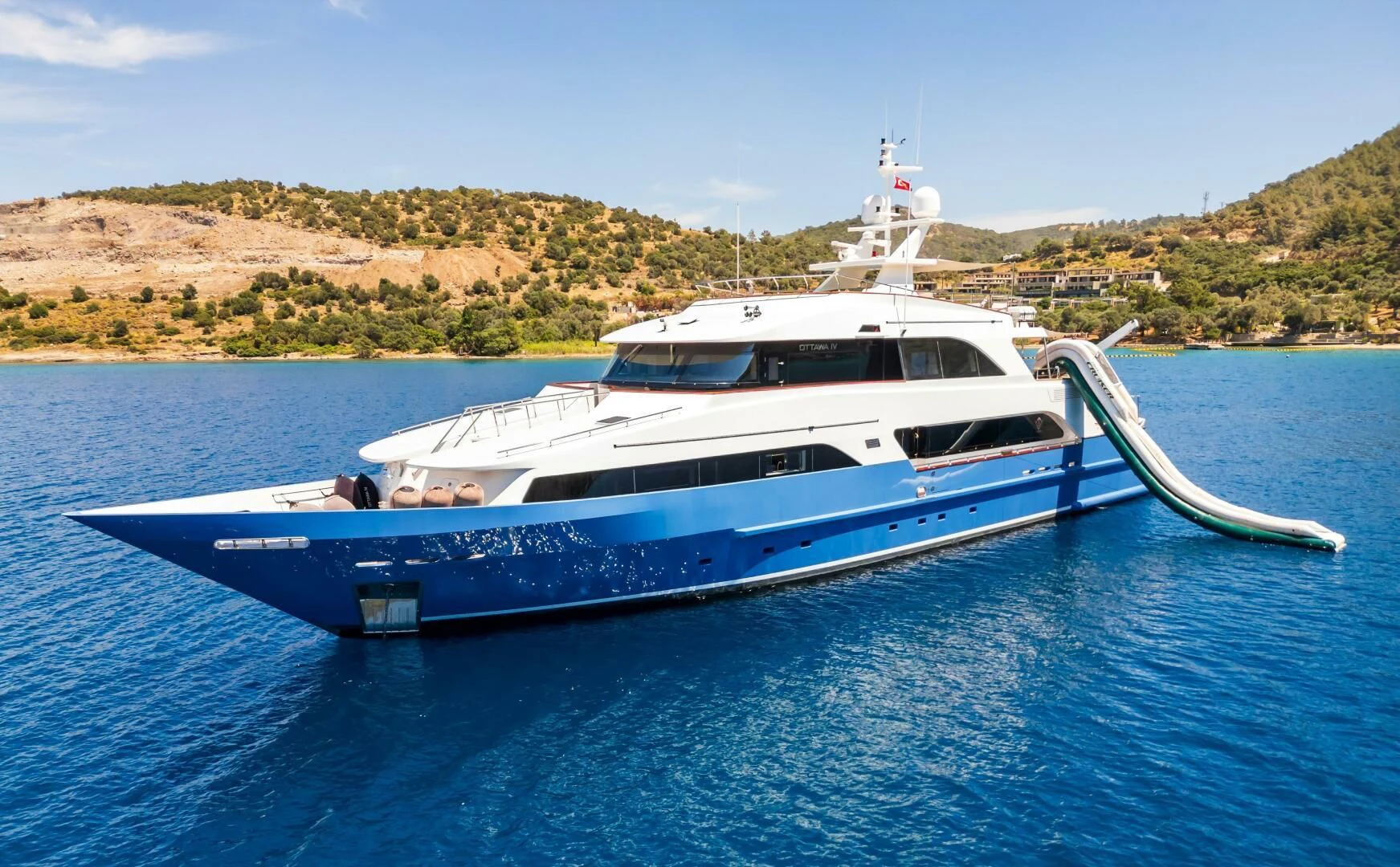 a boat on the water aboard OTTAWA IV Yacht for Sale