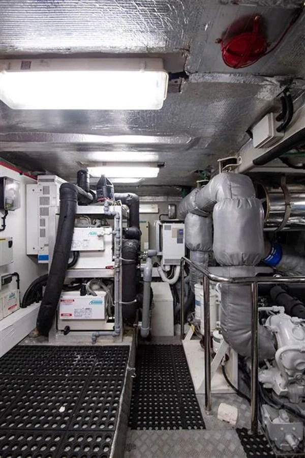 a large machine in a factory aboard MY MEDICINE Yacht for Sale
