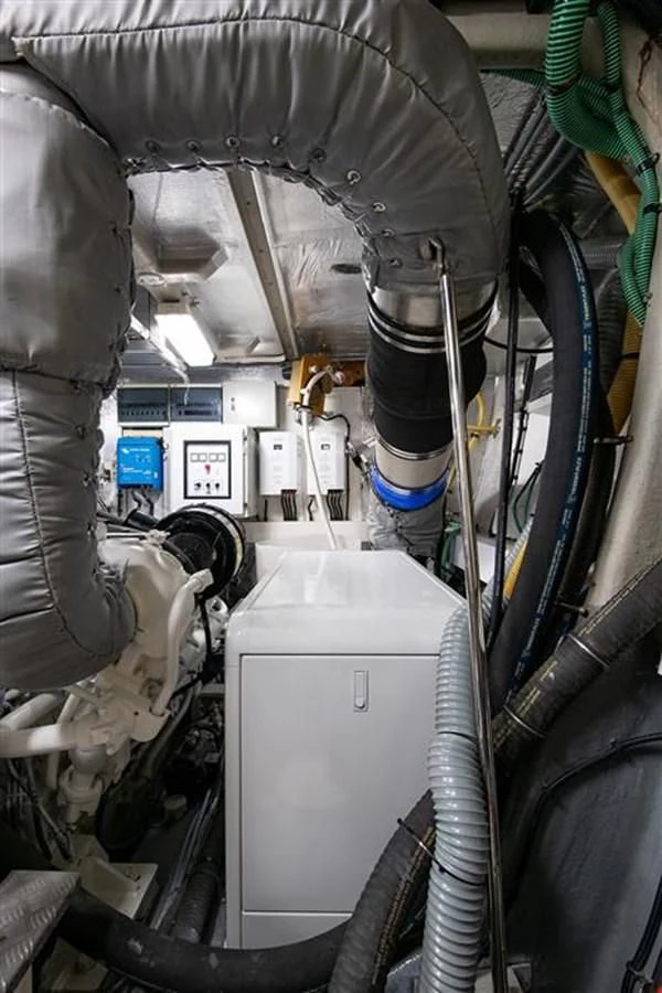 a machine with pipes aboard MY MEDICINE Yacht for Sale
