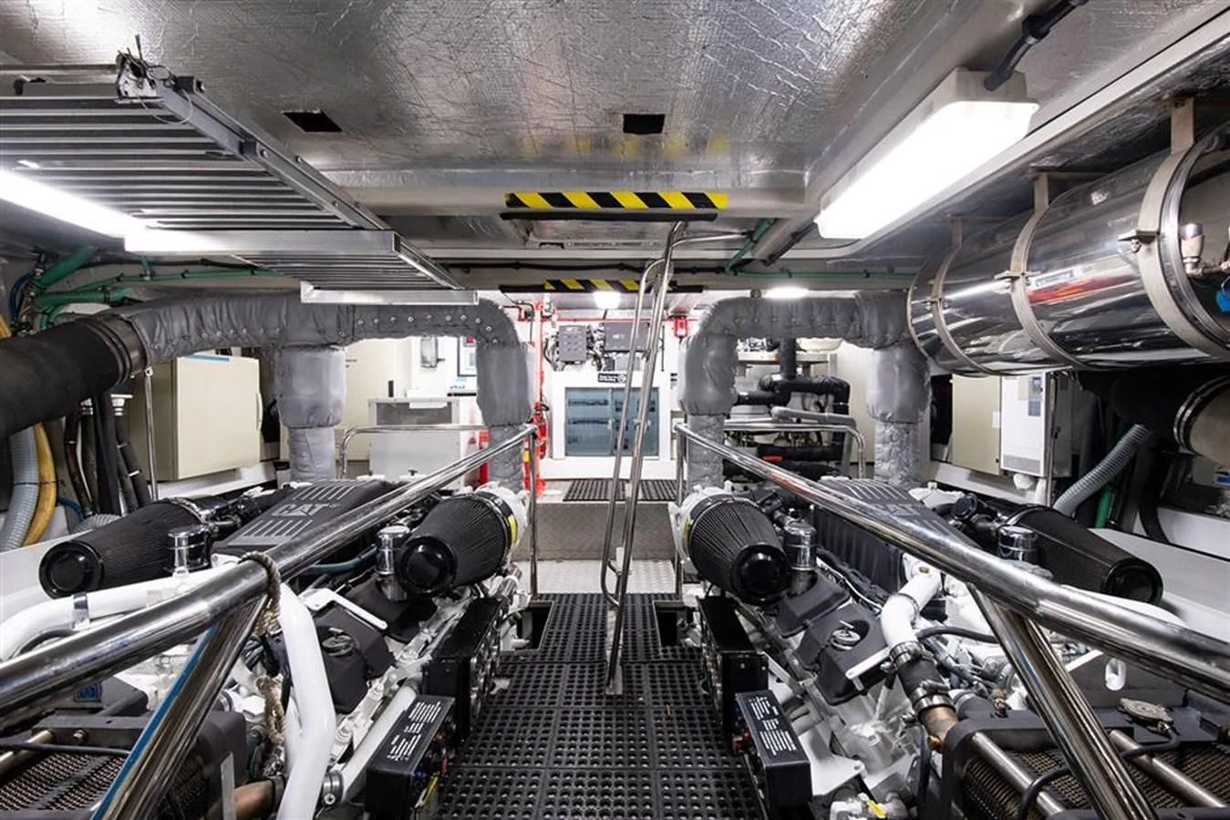 a large factory machinery aboard MY MEDICINE Yacht for Sale