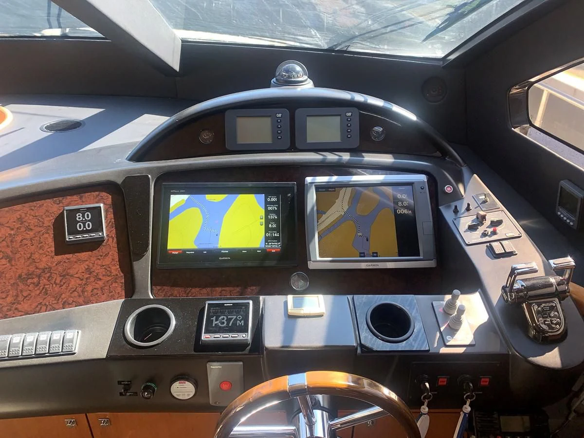 the inside of a car aboard MY MEDICINE Yacht for Sale
