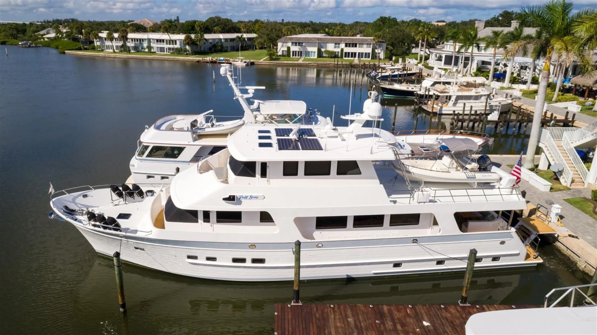 a group of boats docked aboard BLUE CHIP Yacht for Sale