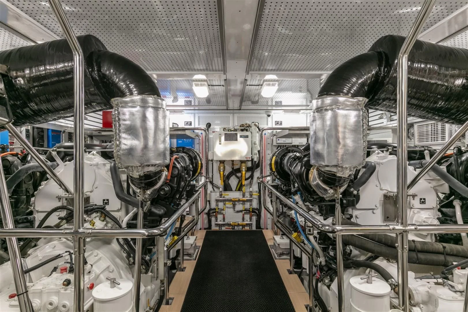 a large factory machinery aboard BLUE CHIP Yacht for Sale