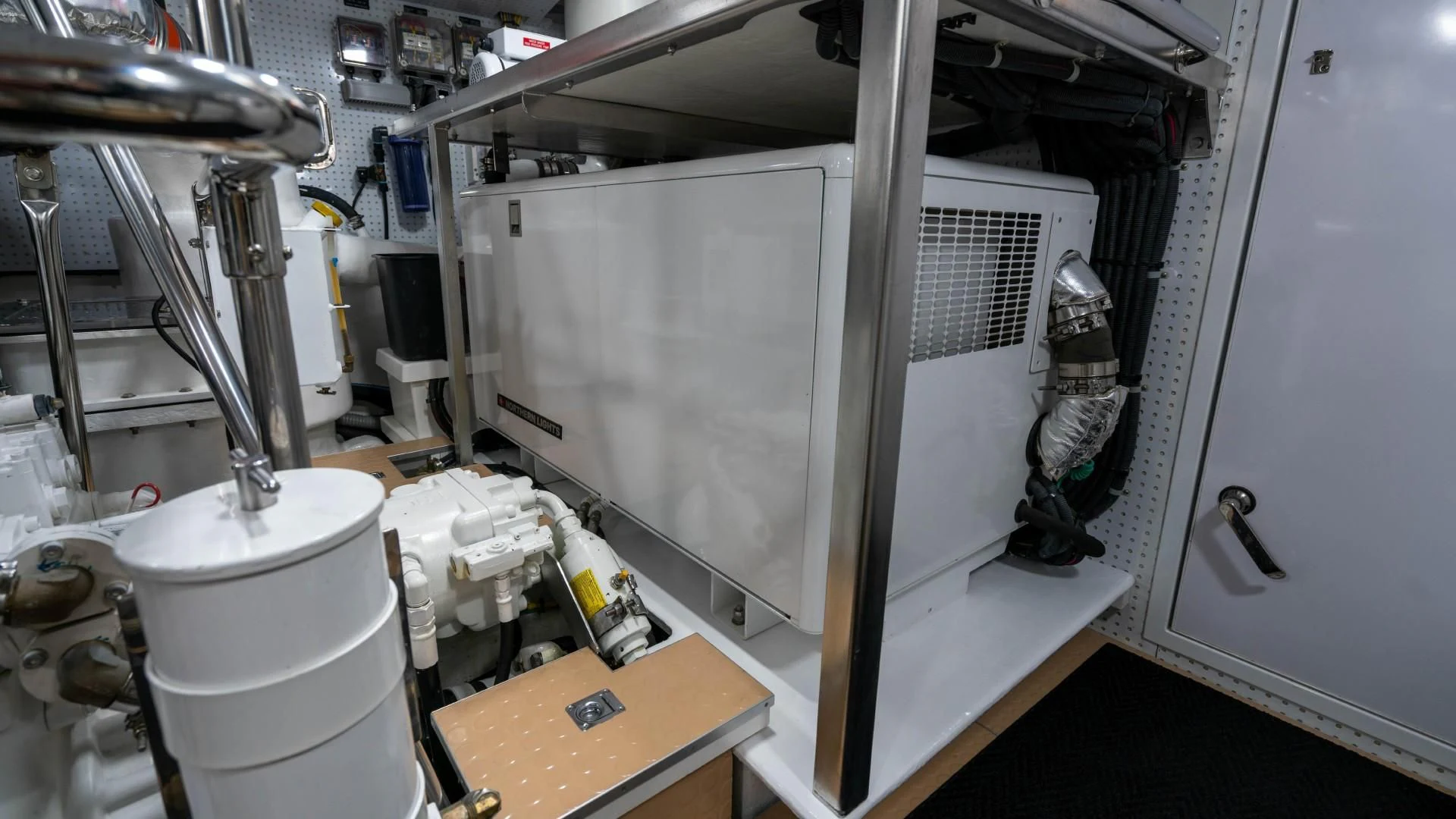 a machine in a factory aboard BLUE CHIP Yacht for Sale