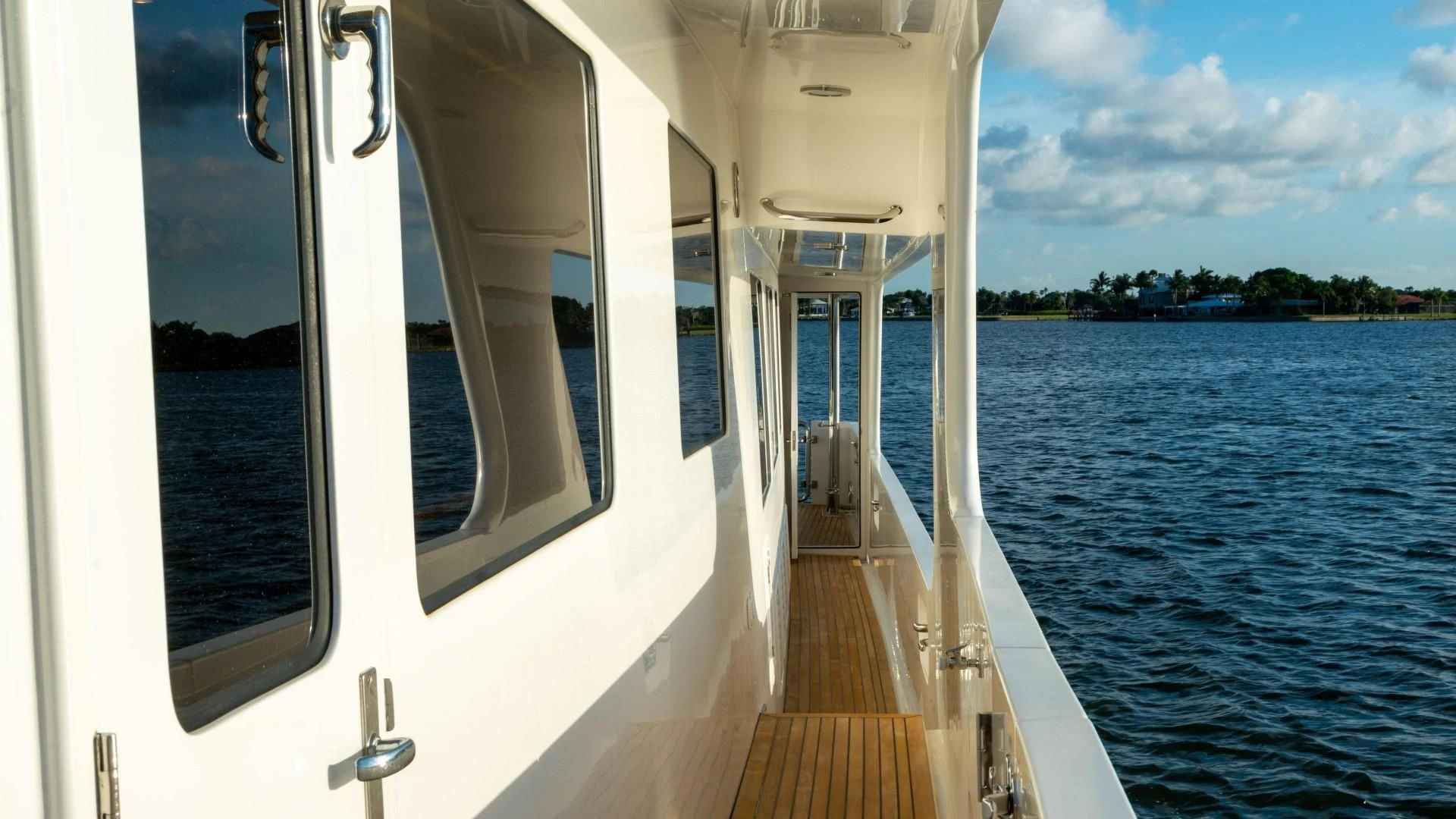 a boat on the water aboard BLUE CHIP Yacht for Sale