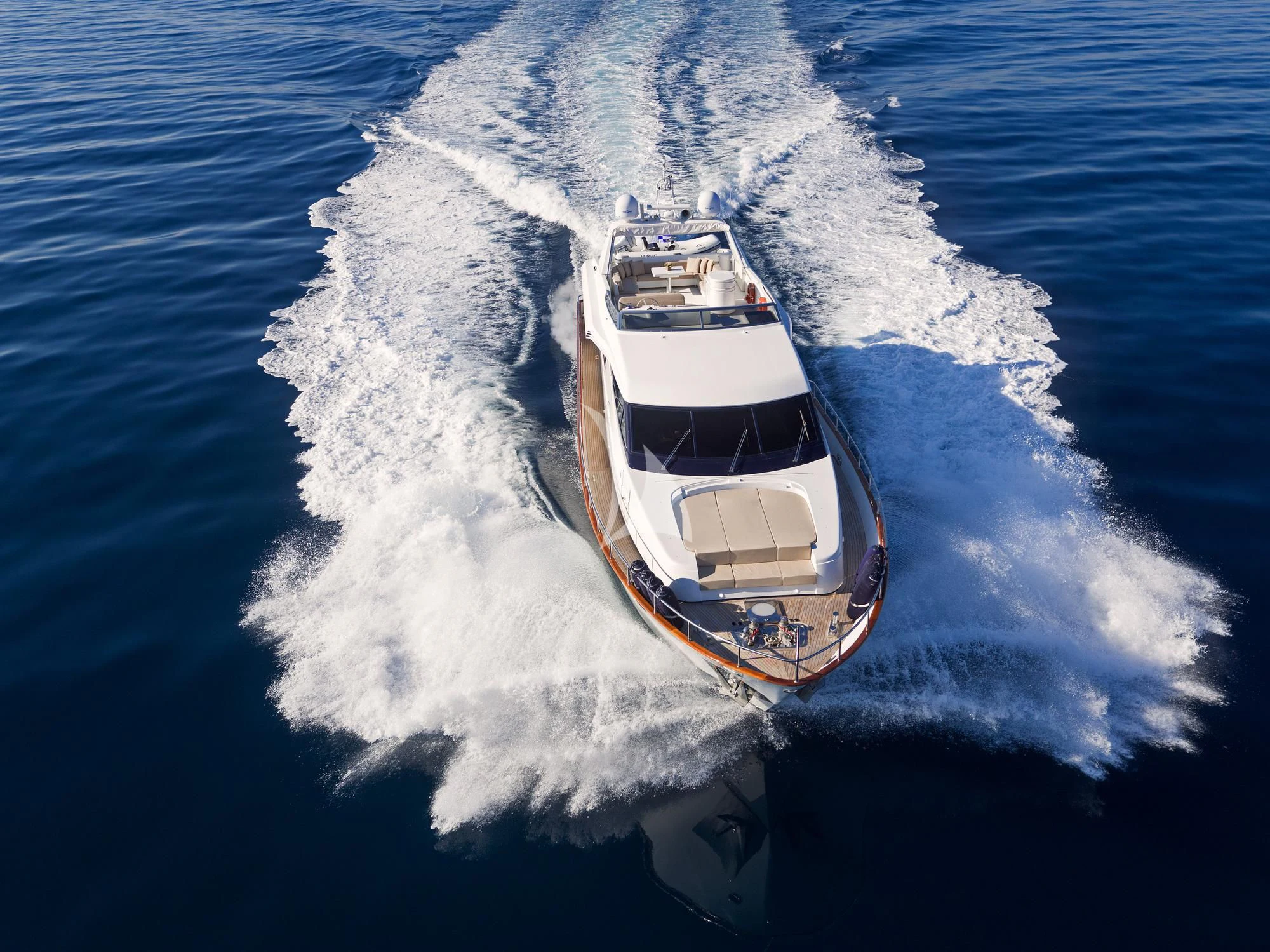 a boat on the water aboard ACIONNA Yacht for Sale