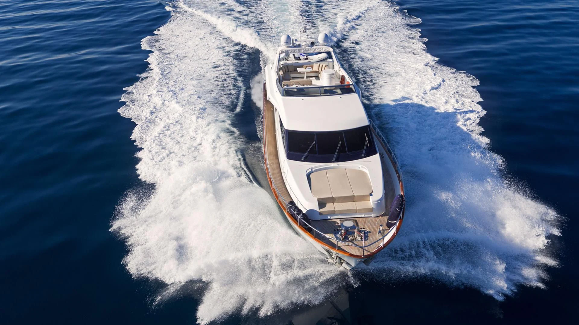 a boat on the water aboard ACIONNA Yacht for Sale