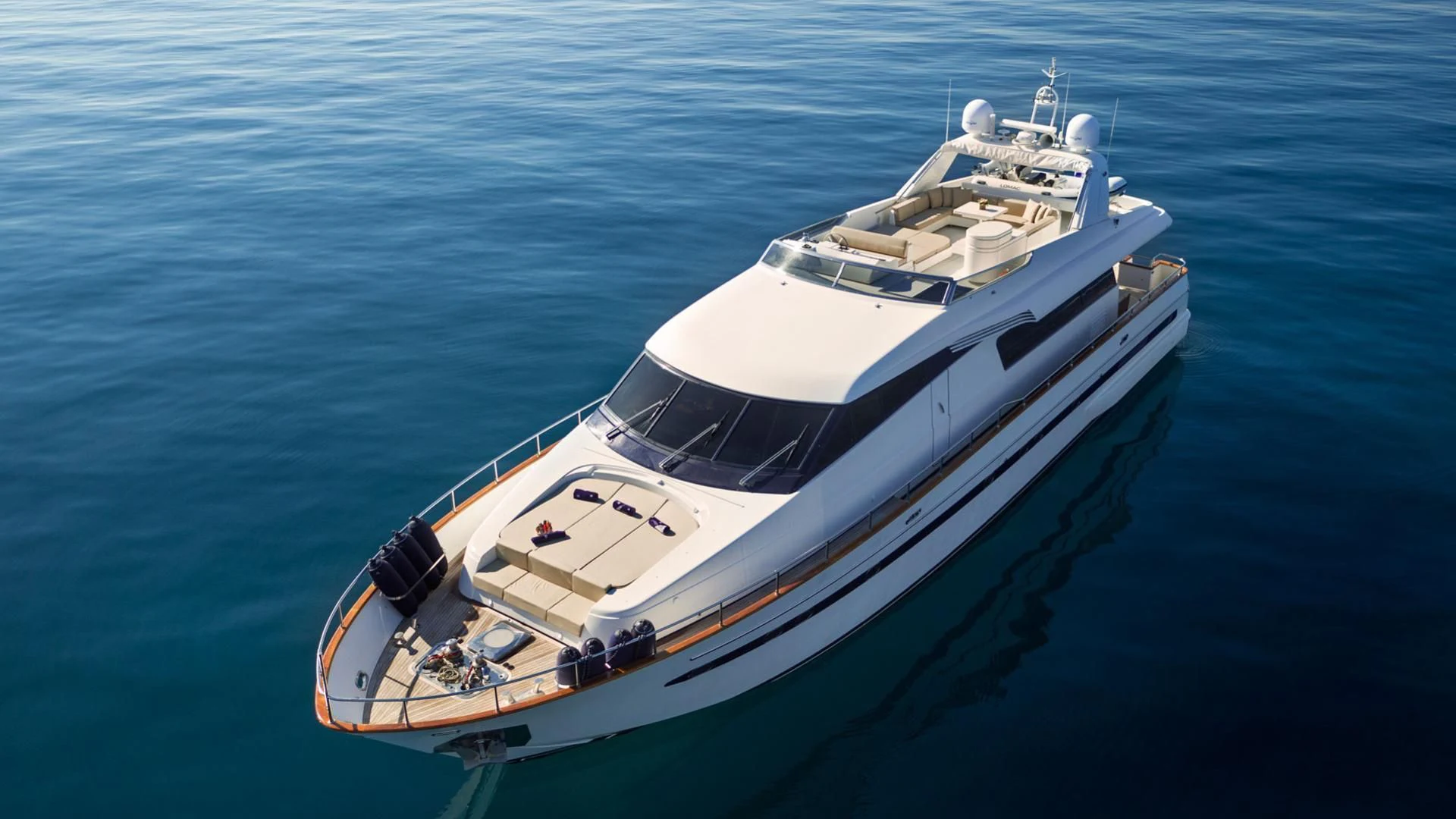 a boat on the water aboard ACIONNA Yacht for Sale