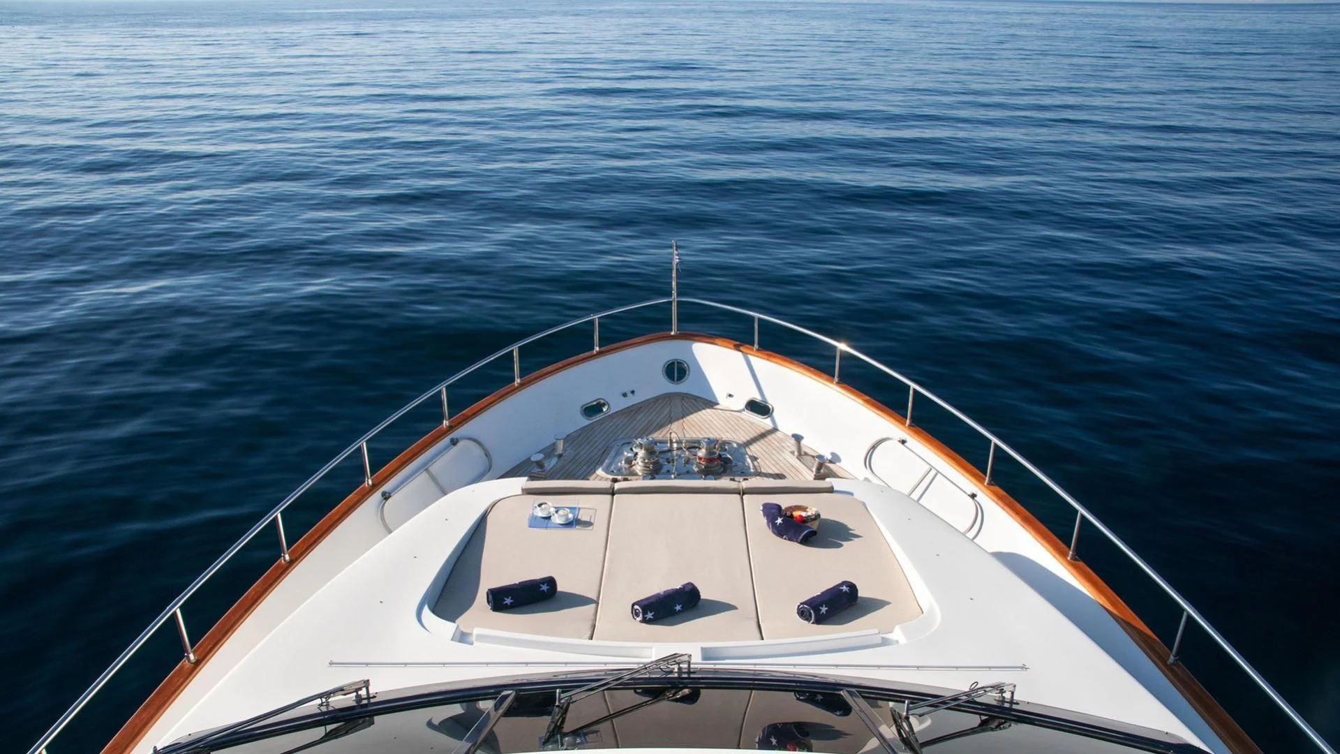 a boat on the water aboard ACIONNA Yacht for Sale