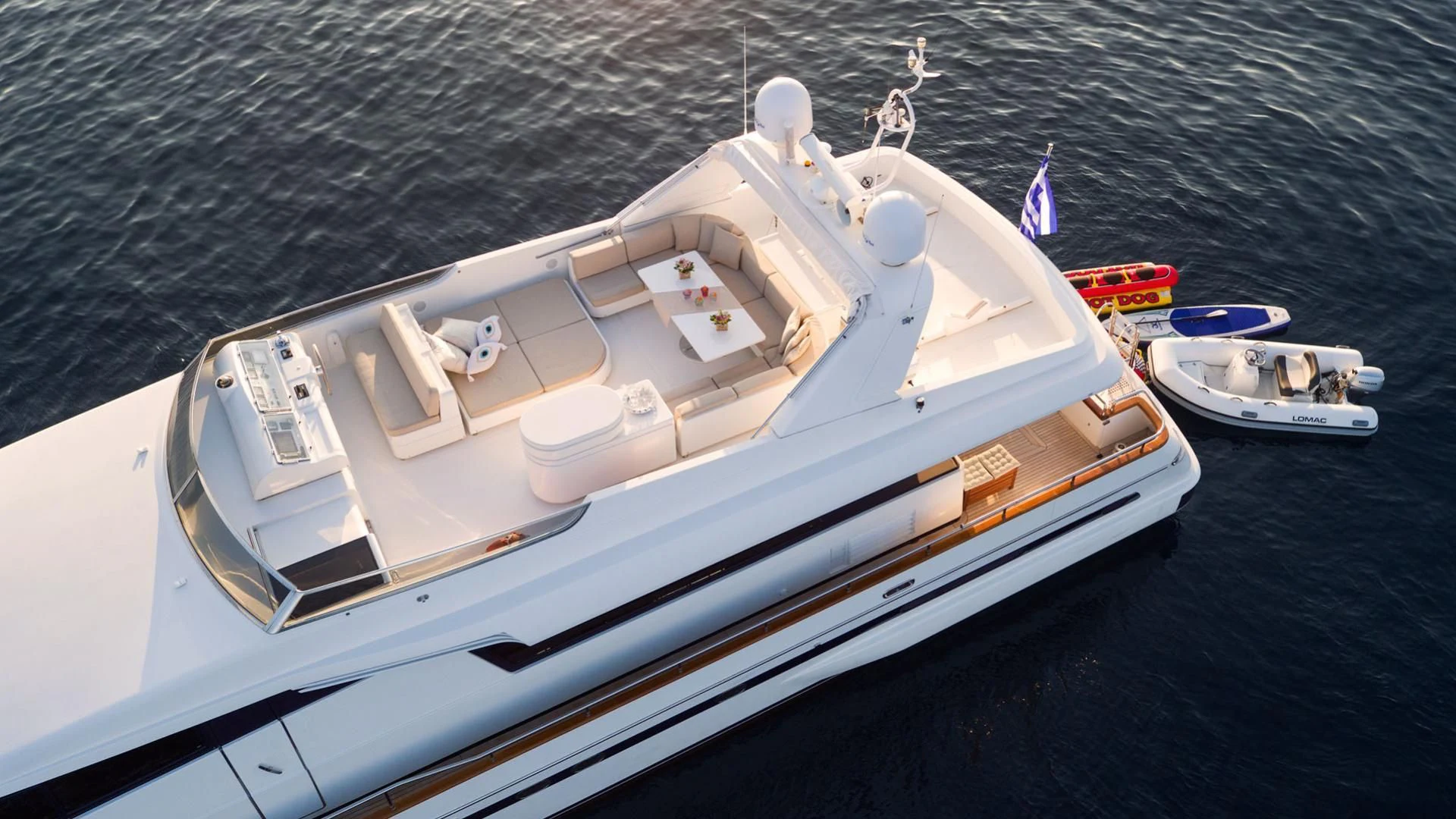 a boat on the water aboard ACIONNA Yacht for Sale
