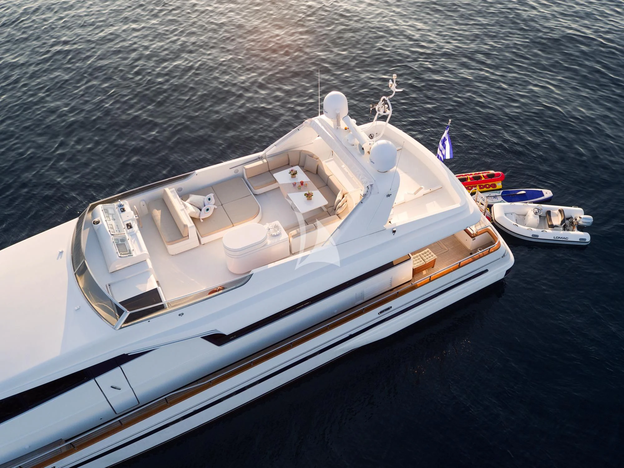 a boat on the water aboard ACIONNA Yacht for Sale