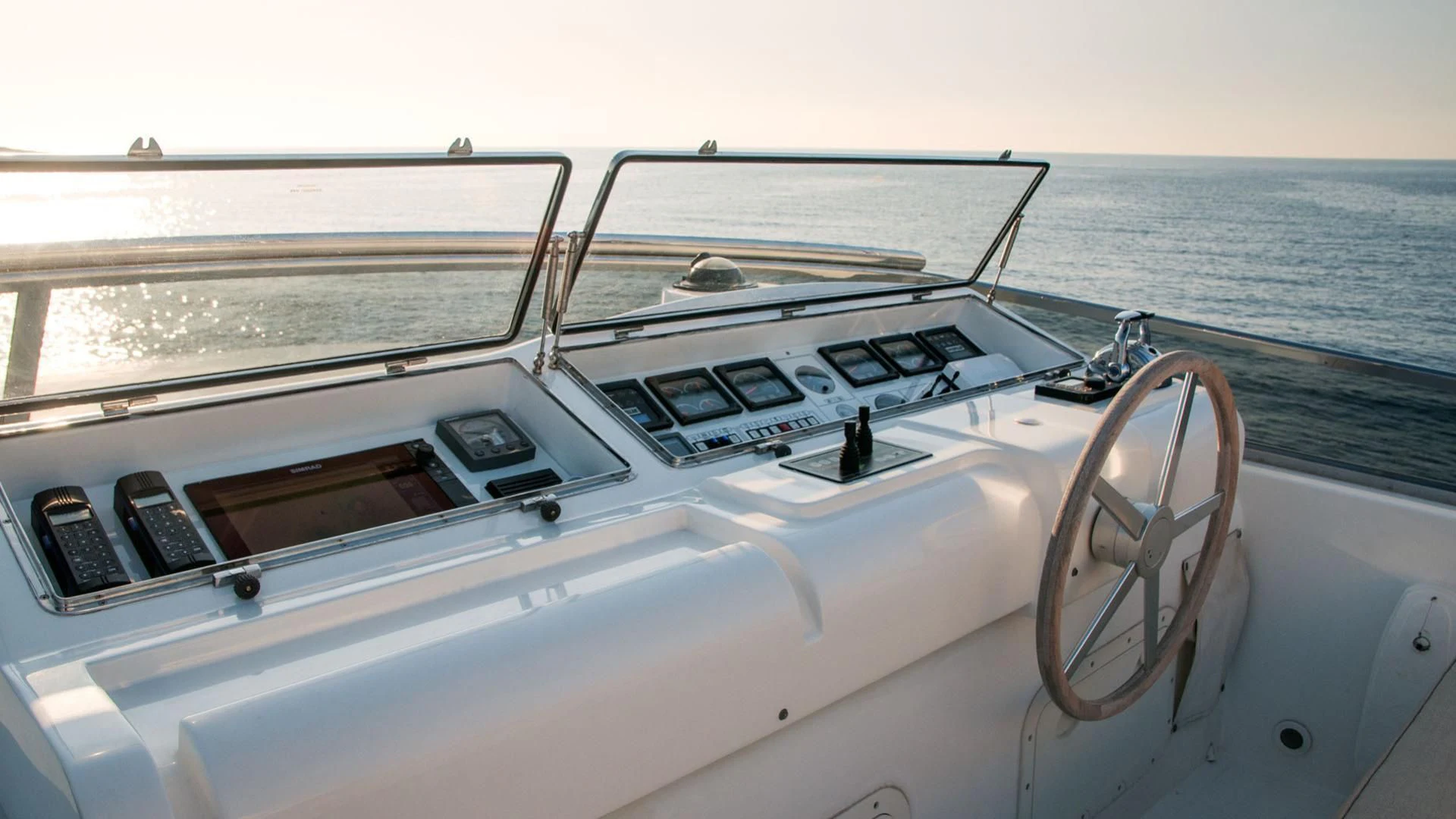 a boat on the water aboard ACIONNA Yacht for Sale