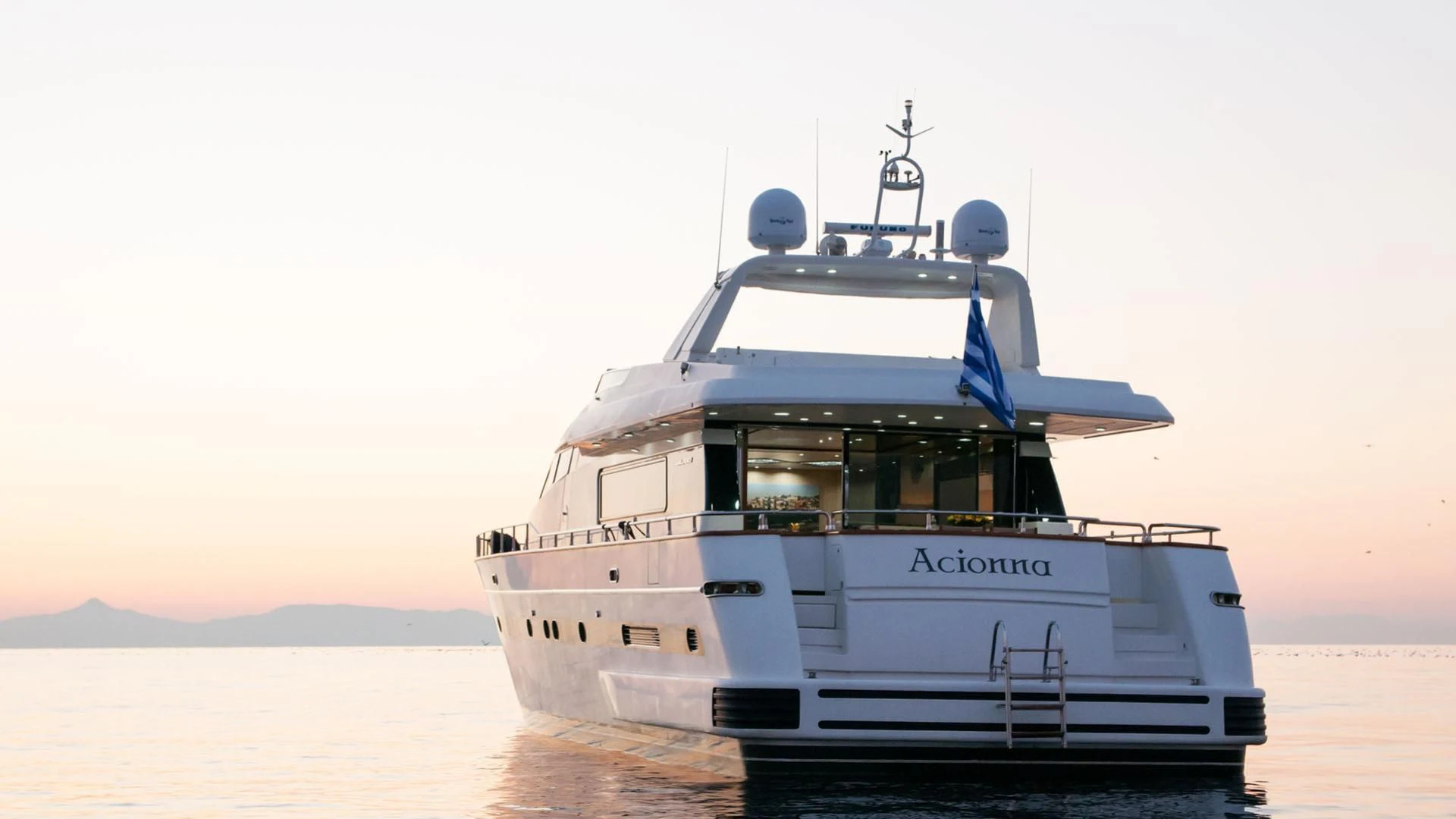 a boat on the water aboard ACIONNA Yacht for Sale