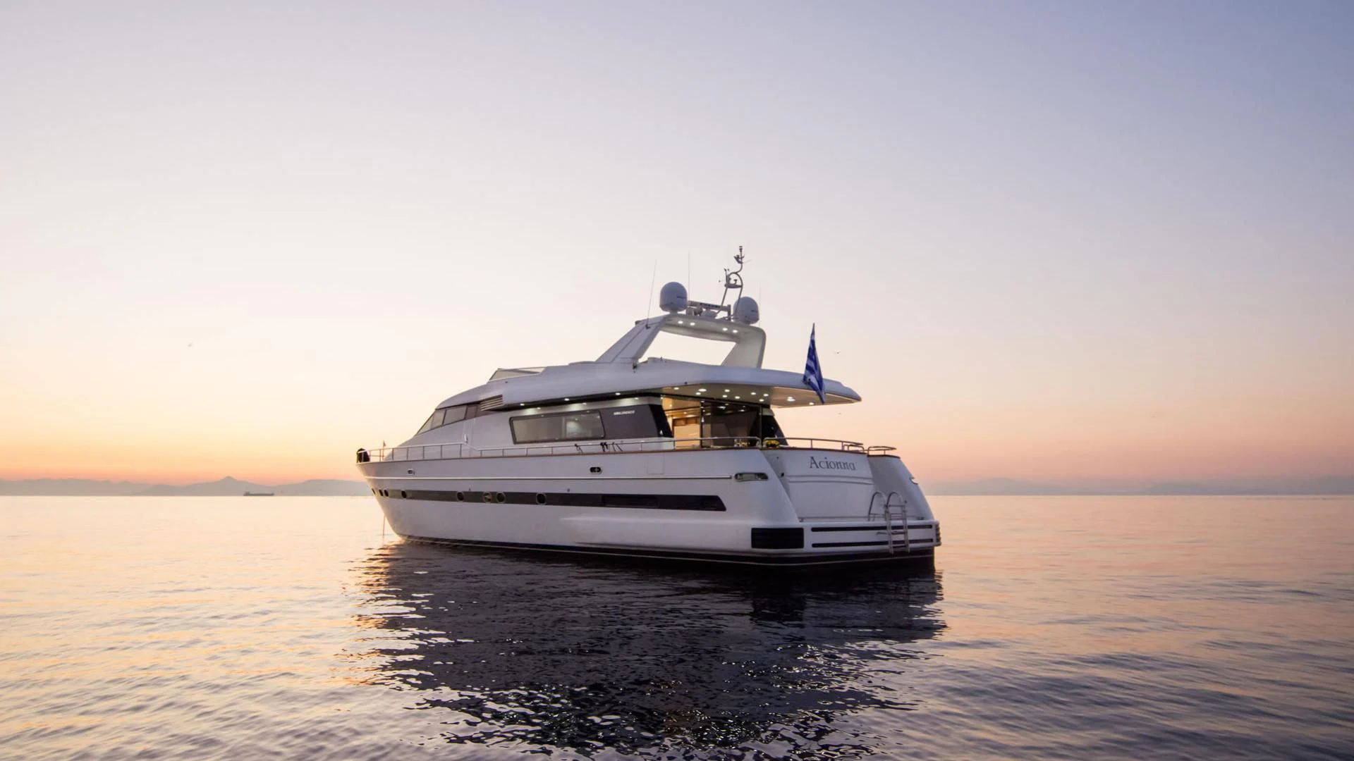 a boat on the water aboard ACIONNA Yacht for Sale