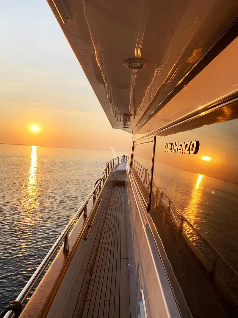 a boat on the water aboard ACIONNA Yacht for Sale