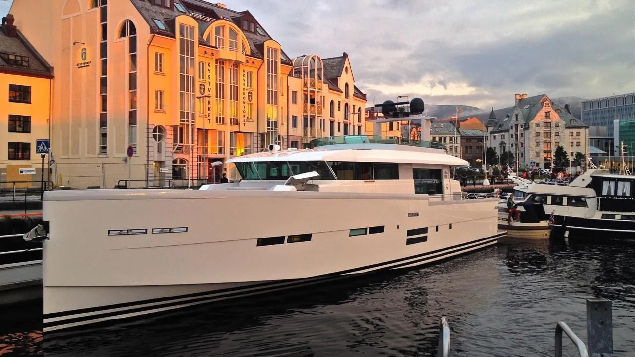 a boat in the water aboard BIG BEAVER Yacht for Sale